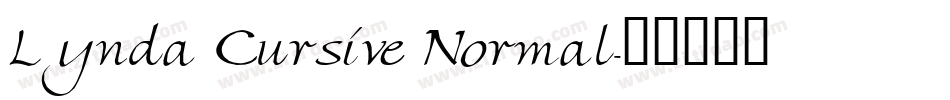 Lynda Cursive Normal字体转换